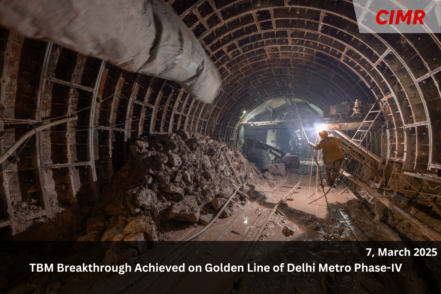 TBM Breakthrough Achieved on Golden Line of Delhi Metro Phase-IV