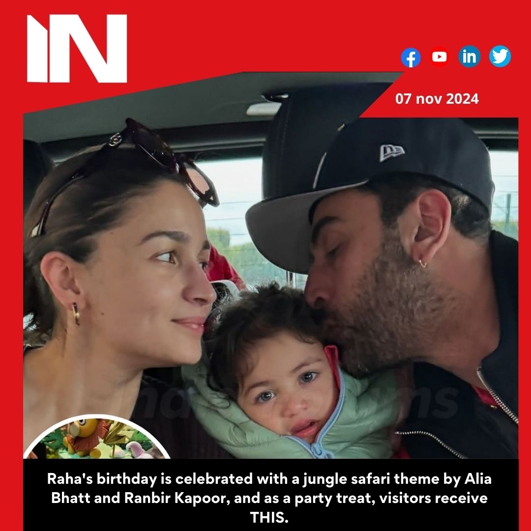 Alia Bhatt and Ranbir Kapoor host a jungle safari-themed birthday party for Raha; guests get THIS as a party favour