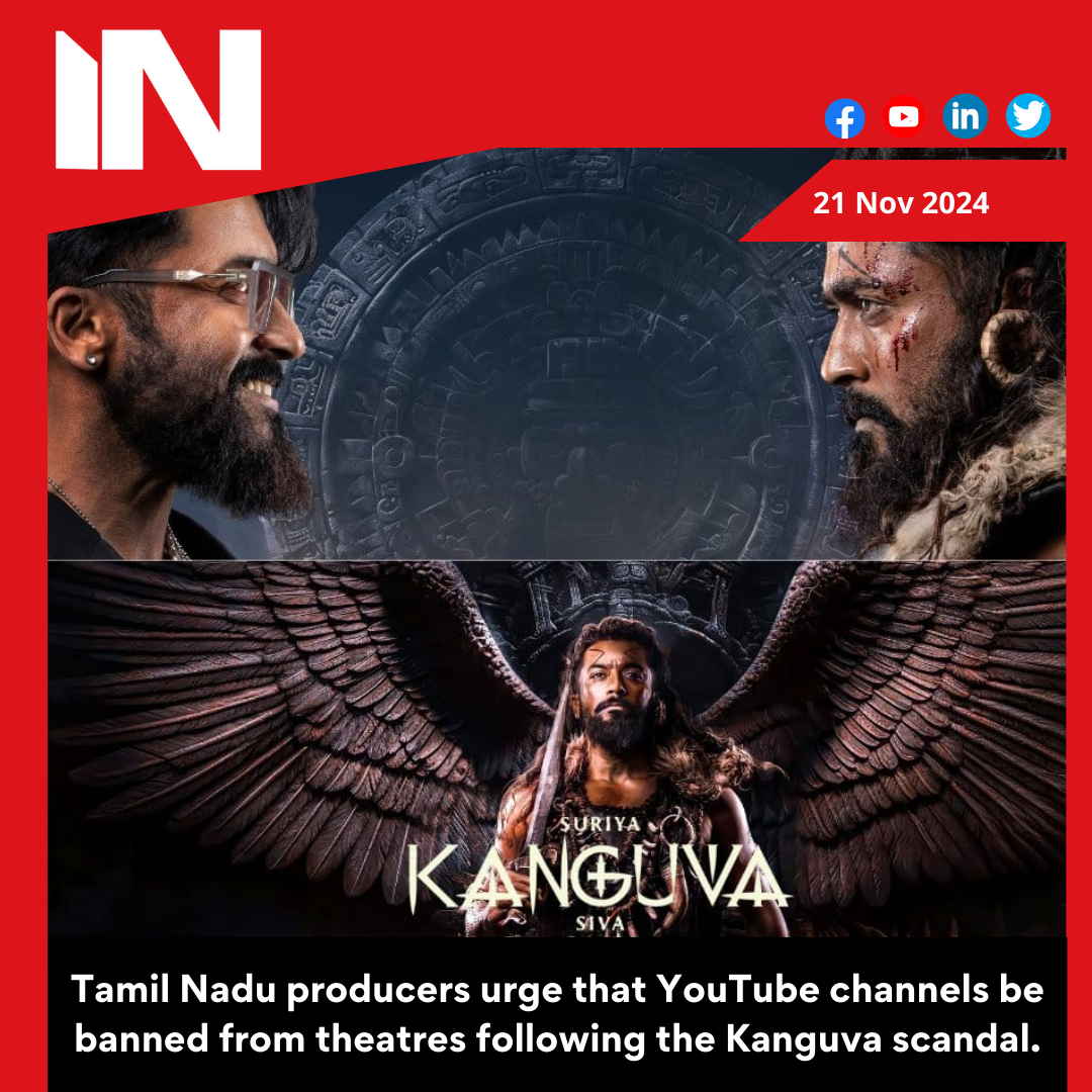 Post Kanguva debacle, Tamil Nadu producers demand ban of YouTube channels from theatres