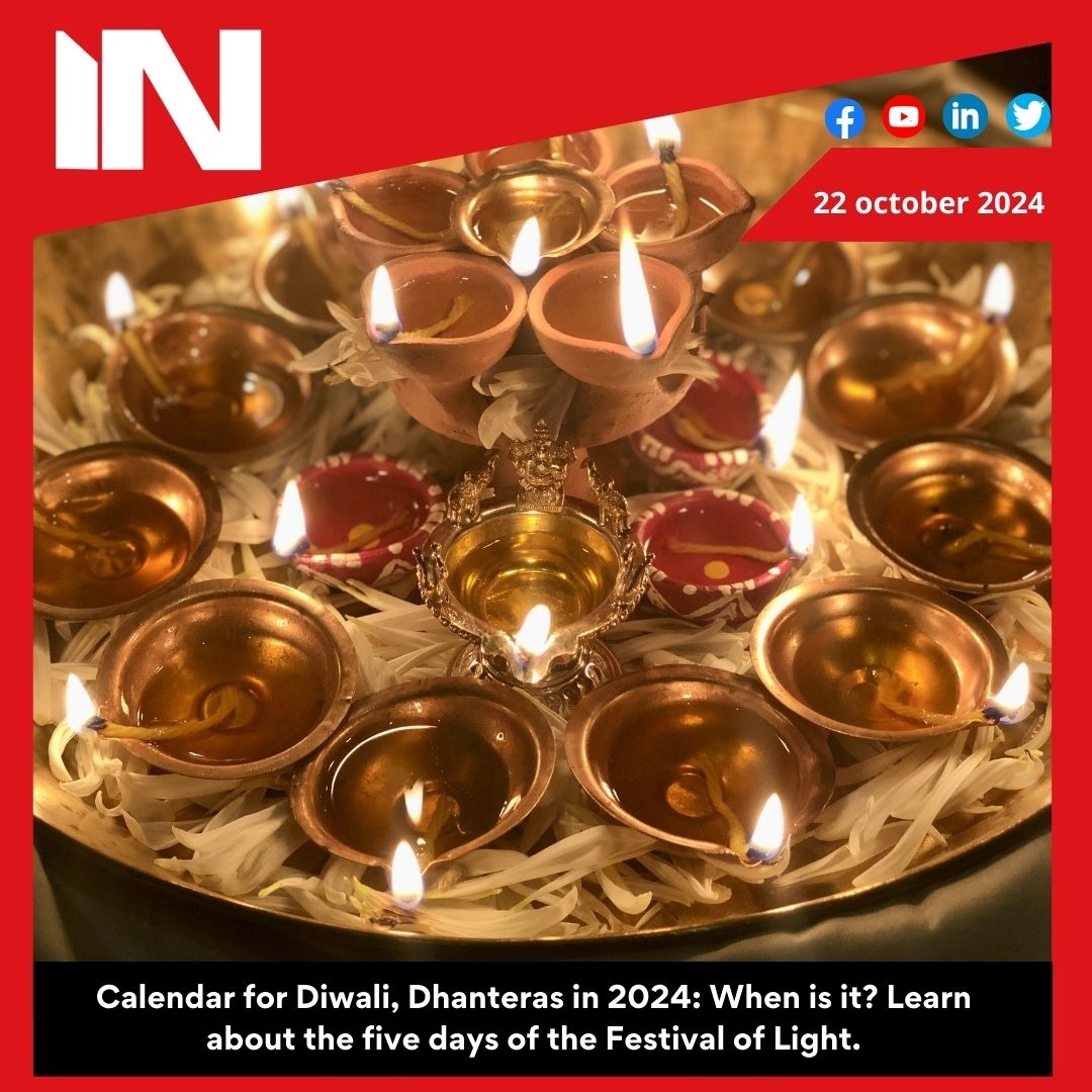 Diwali 2024 calendar: When is Diwali, Dhanteras? Know all about 5 days of festival of light