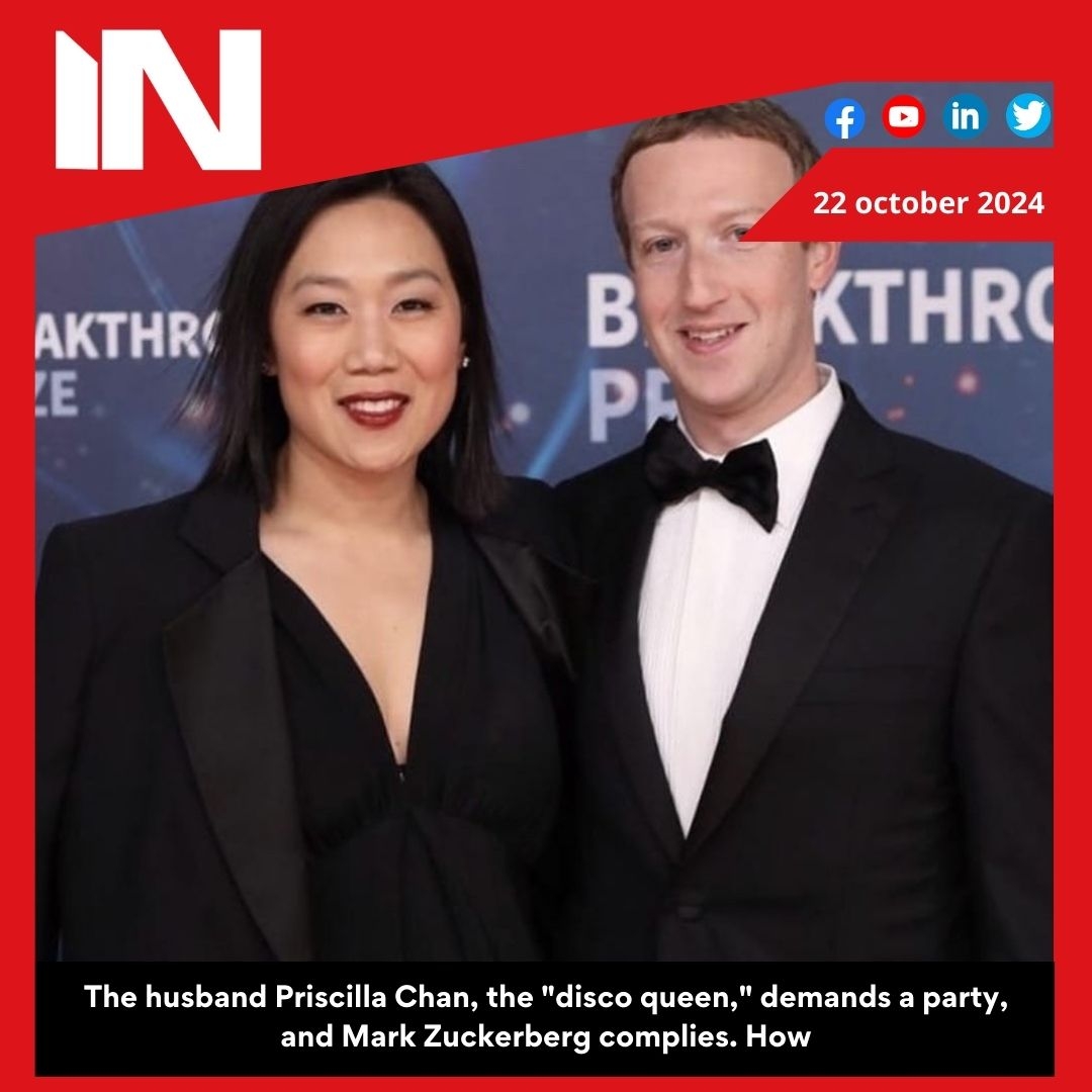 Husband Mark Zuckerberg fulfils ‘disco queen’ Priscilla Chan’s demand for a party and how