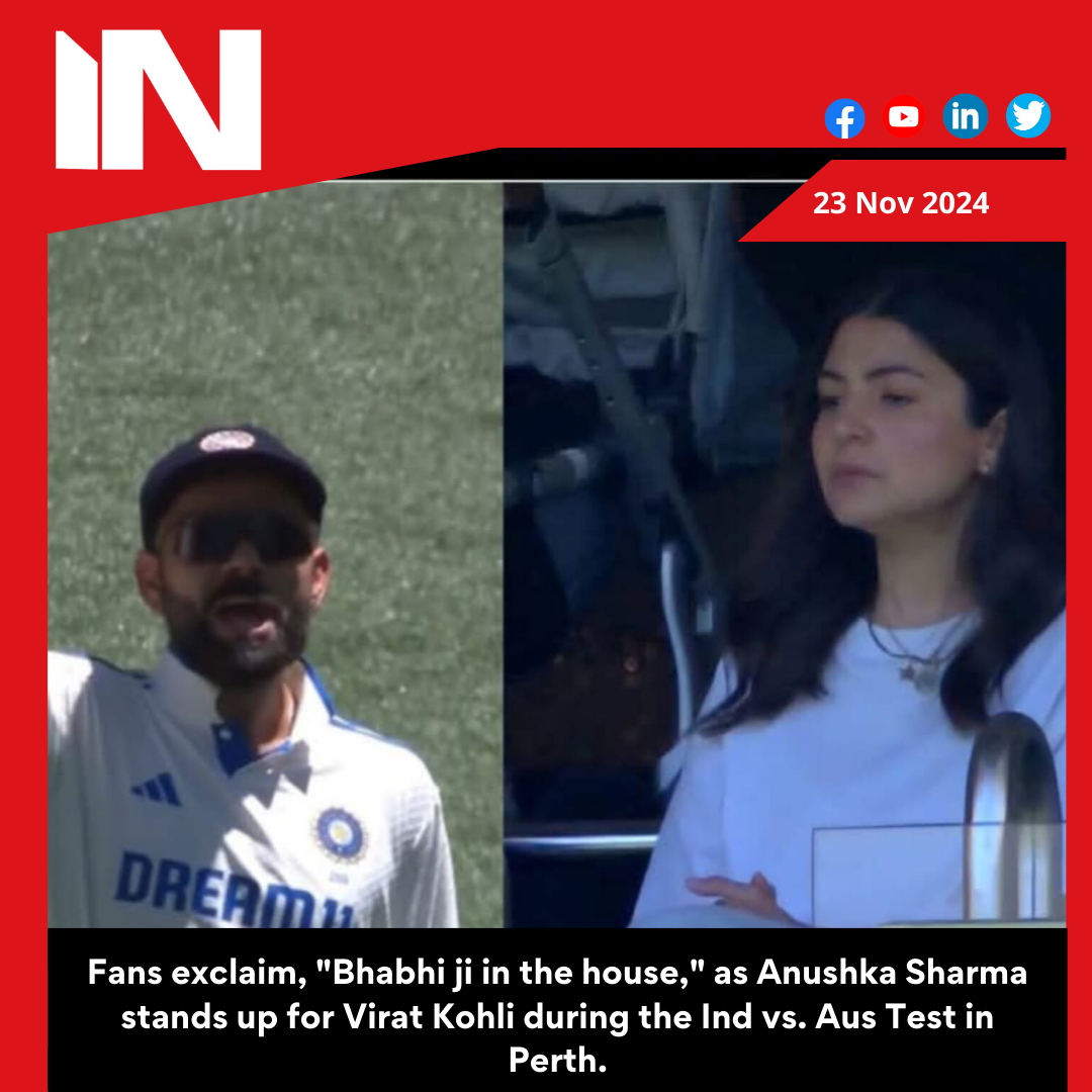 Anushka Sharma comes out to support Virat Kohli in the Ind vs Aus Test at Perth; fans say ‘Bhabhi ji in the house’