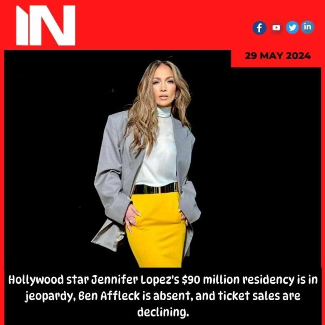 Hollywood star Jennifer Lopez’s  million residency is in jeopardy, Ben Affleck is absent, and ticket sales are declining.