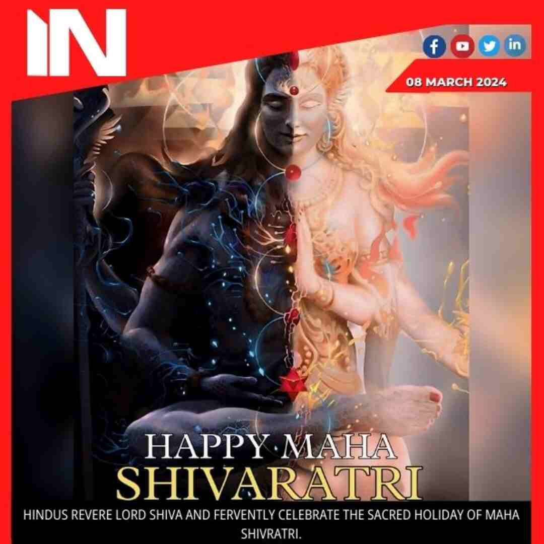 Hindus revere Lord Shiva and fervently celebrate the sacred holiday of Maha Shivratri.