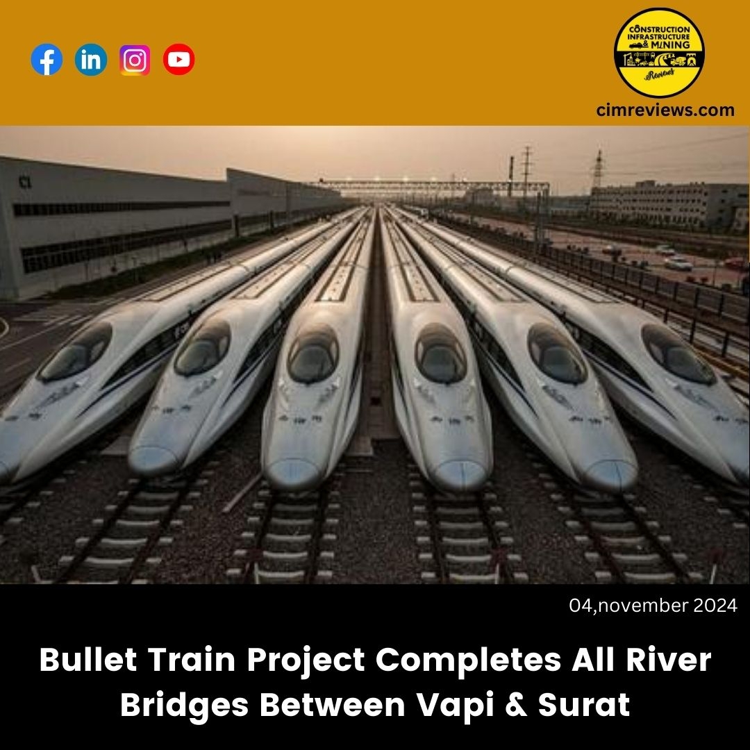 Bullet Train Project Completes All River Bridges Between Vapi & Surat