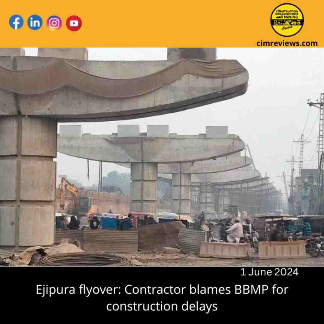 Ejipura flyover: Contractor blames BBMP for construction delays