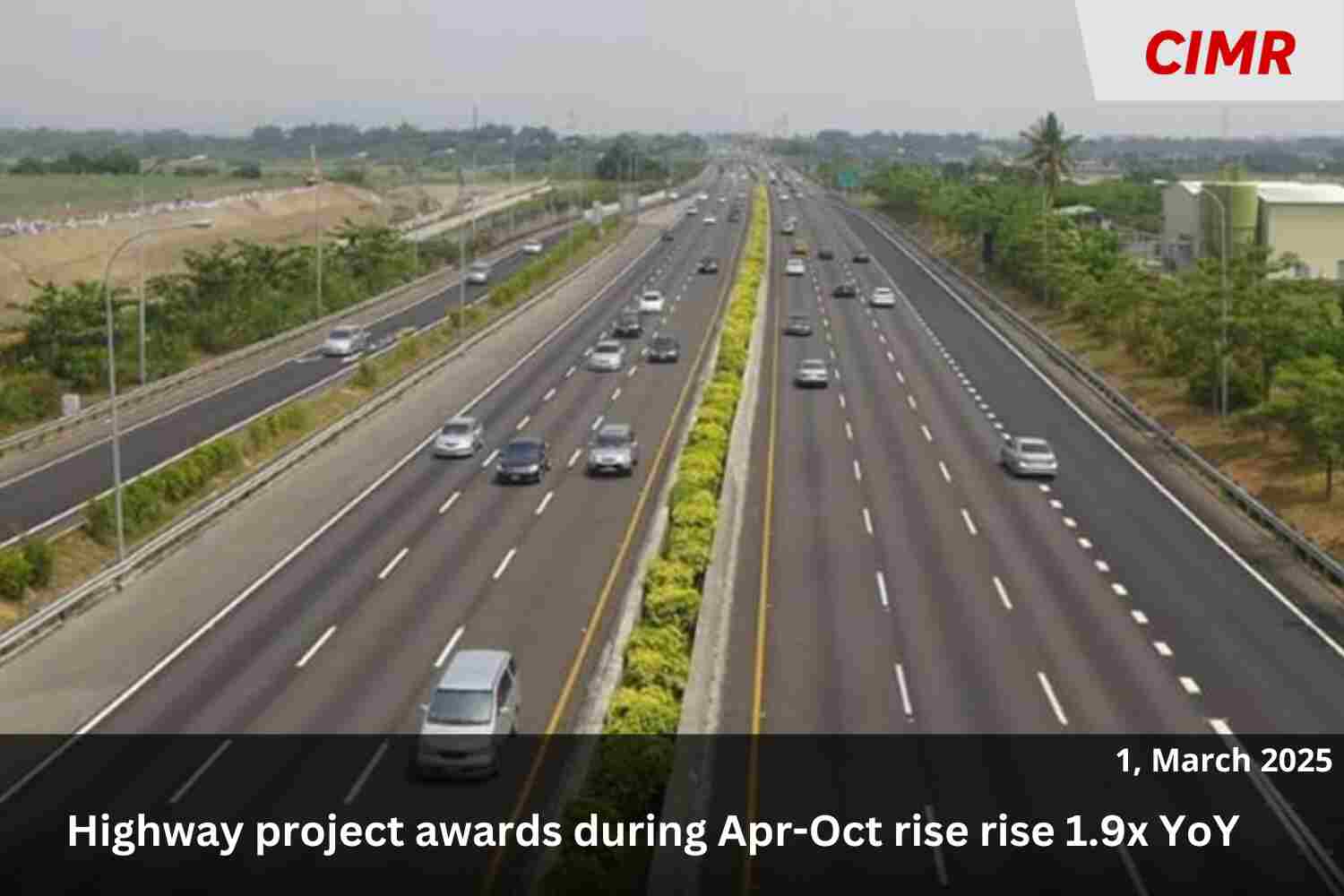 Highway project awards during Apr-Oct rise rise 1.9x YoY