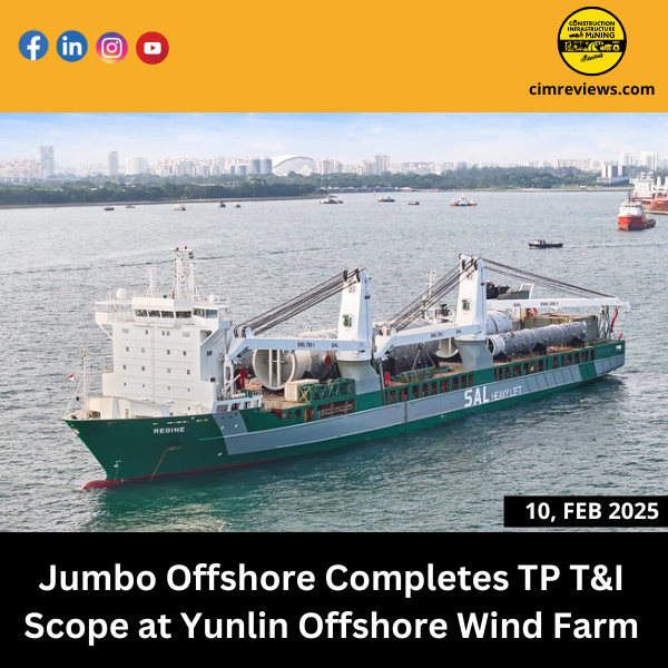 Jumbo Offshore Completes TP T&I Scope at Yunlin Offshore Wind Farm