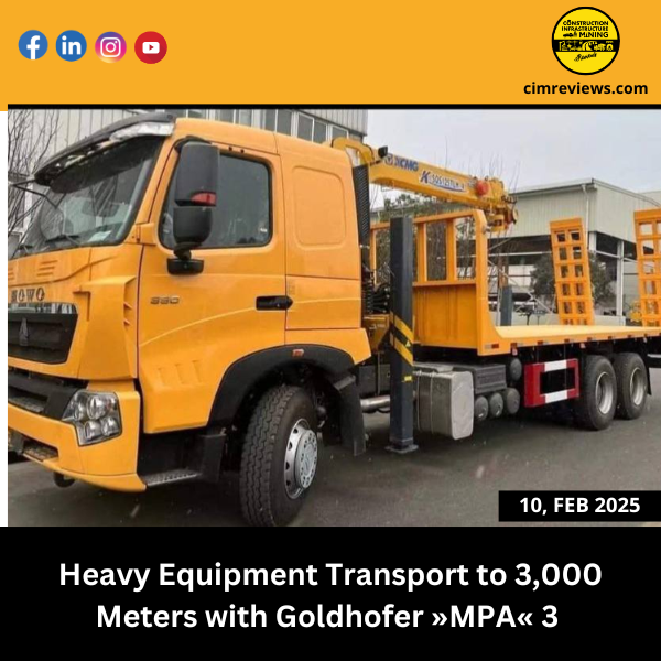 Heavy Equipment Transport to 3,000 Meters with Goldhofer »MPA« 3