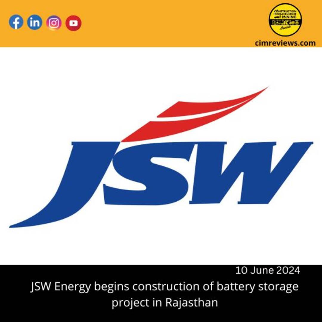 JSW Energy begins construction of battery storage project in Rajasthan