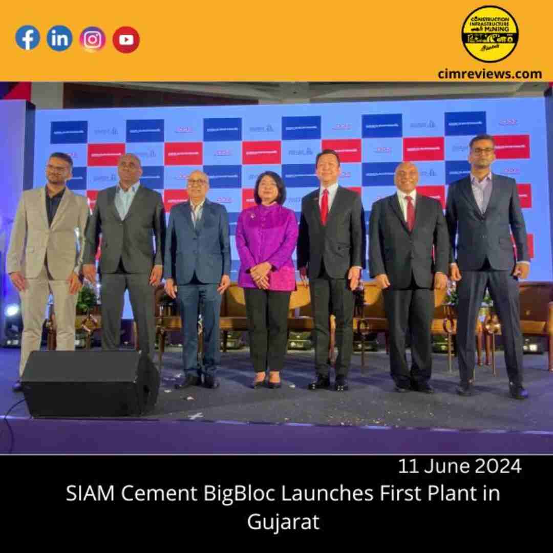 SIAM Cement BigBloc Launches First Plant in Gujarat