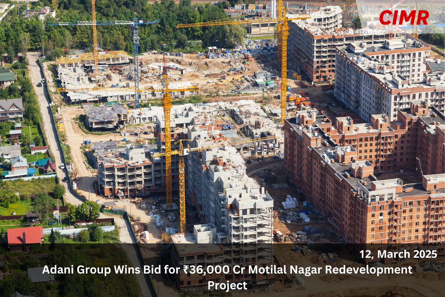 Adani Group Wins Bid for ₹36,000 Cr Motilal Nagar Redevelopment Project