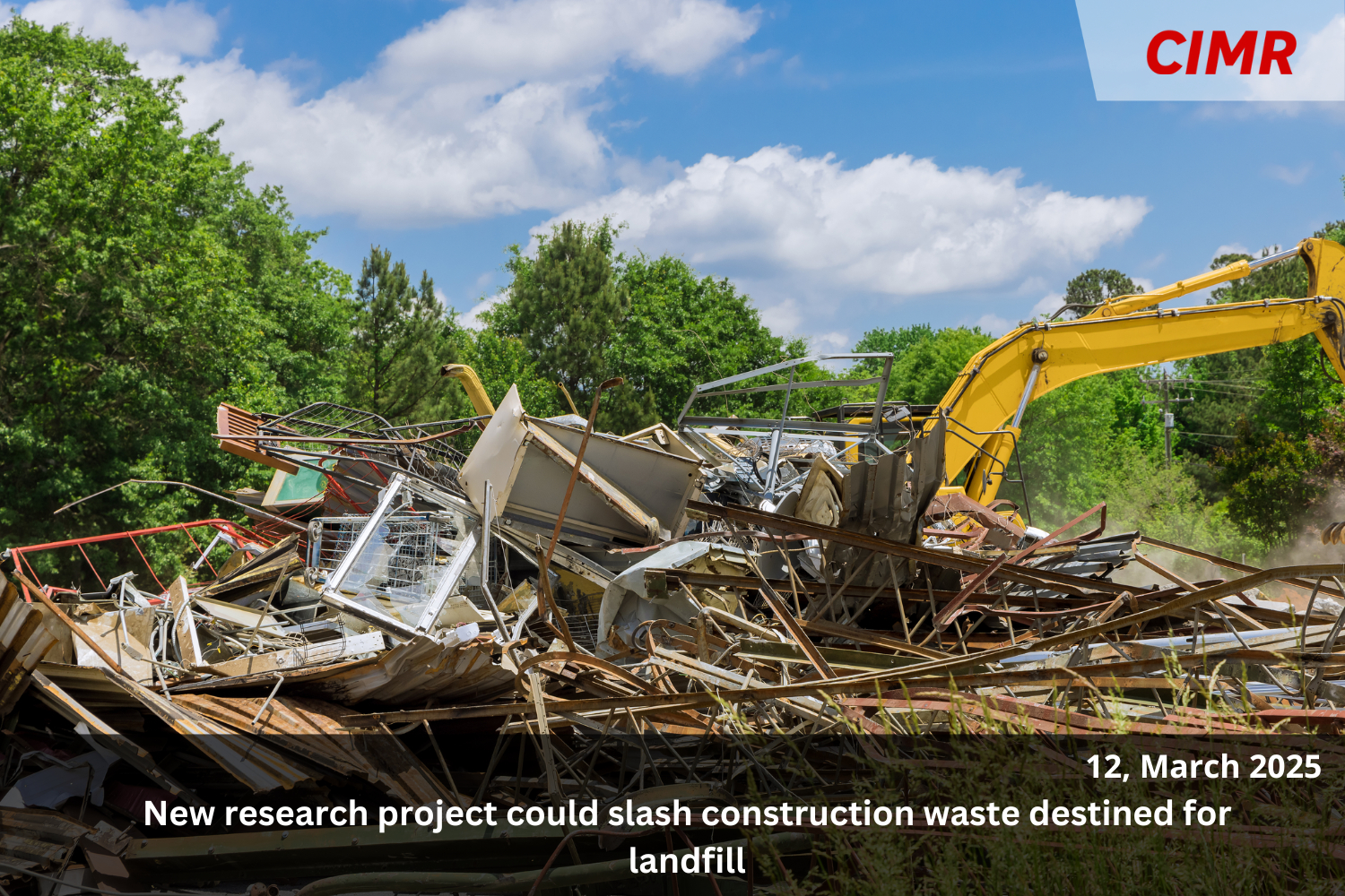 New research project could slash construction waste destined for landfill