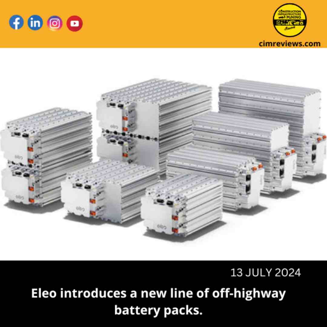 Eleo introduces a new line of off-highway battery packs.