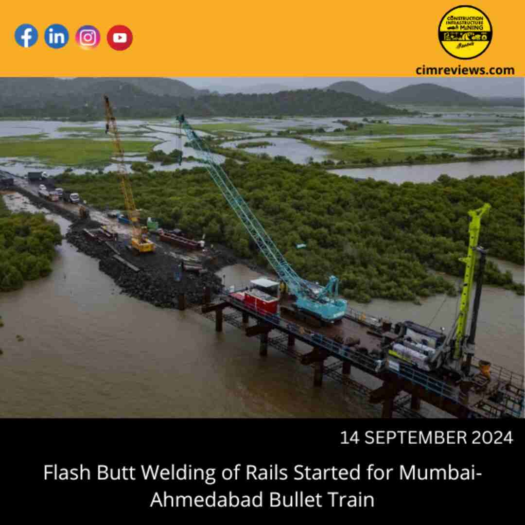 Flash Butt Welding of Rails Started for Mumbai-Ahmedabad Bullet Train