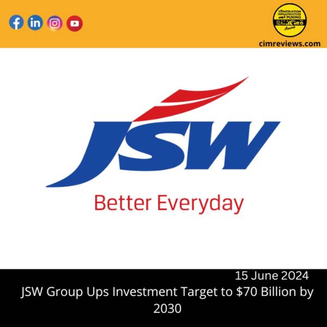 JSW Group Ups Investment Target to  Billion by 2030