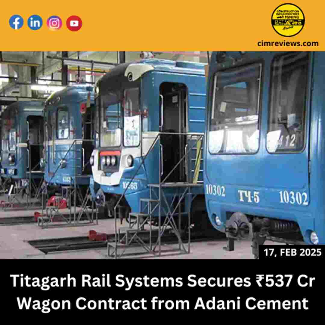 Titagarh Rail Systems Secures ₹537 Cr Wagon Contract from Adani Cement