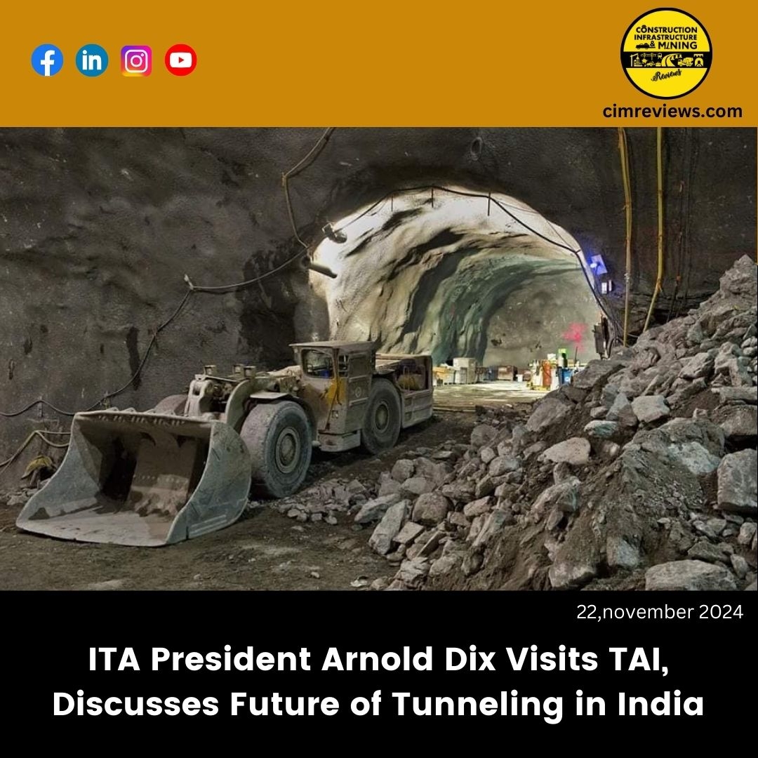 ITA President Arnold Dix Visits TAI, Discusses Future of Tunneling in India