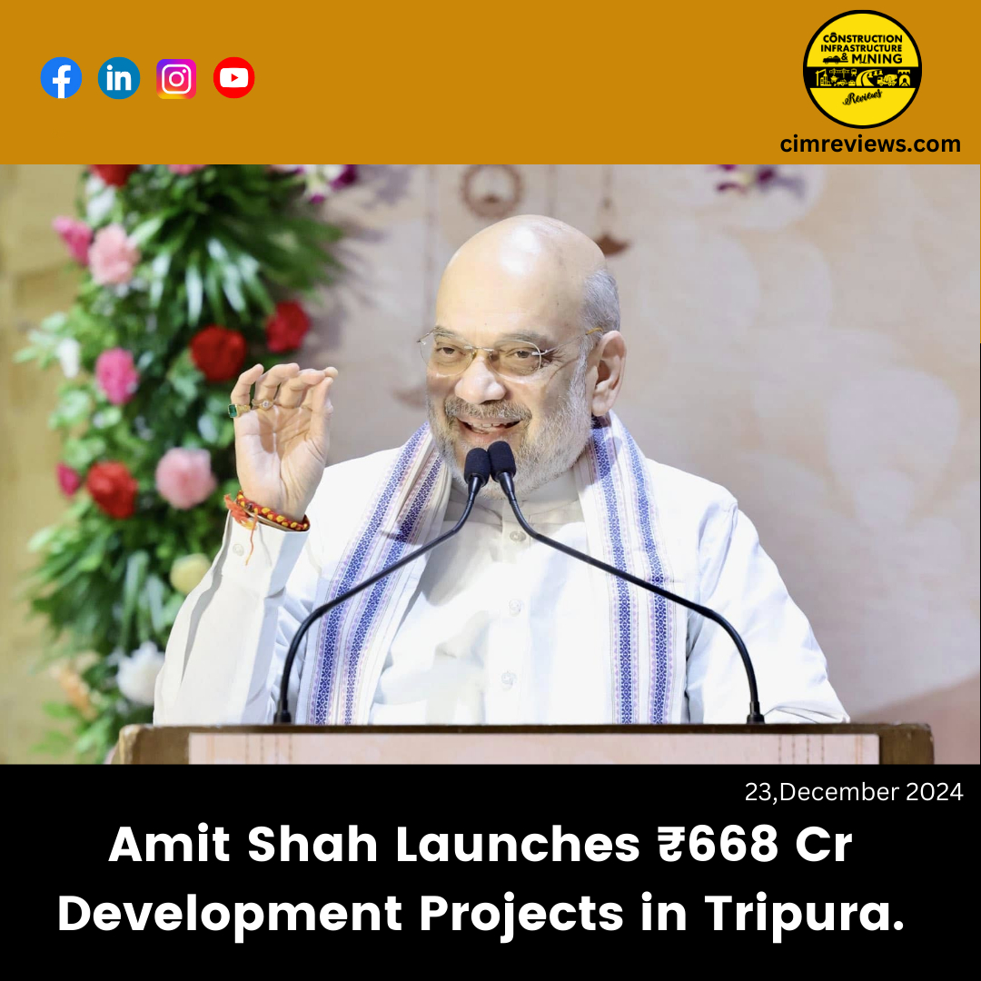 Amit Shah Launches ₹668 Cr Development Projects in Tripura