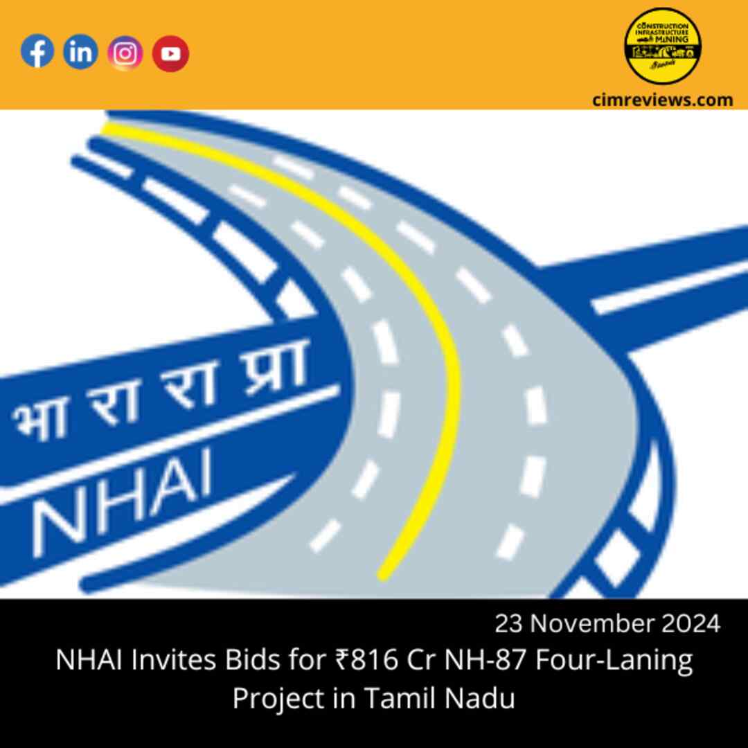 NHAI Invites Bids for ₹816 Cr NH-87 Four-Laning Project in Tamil Nadu