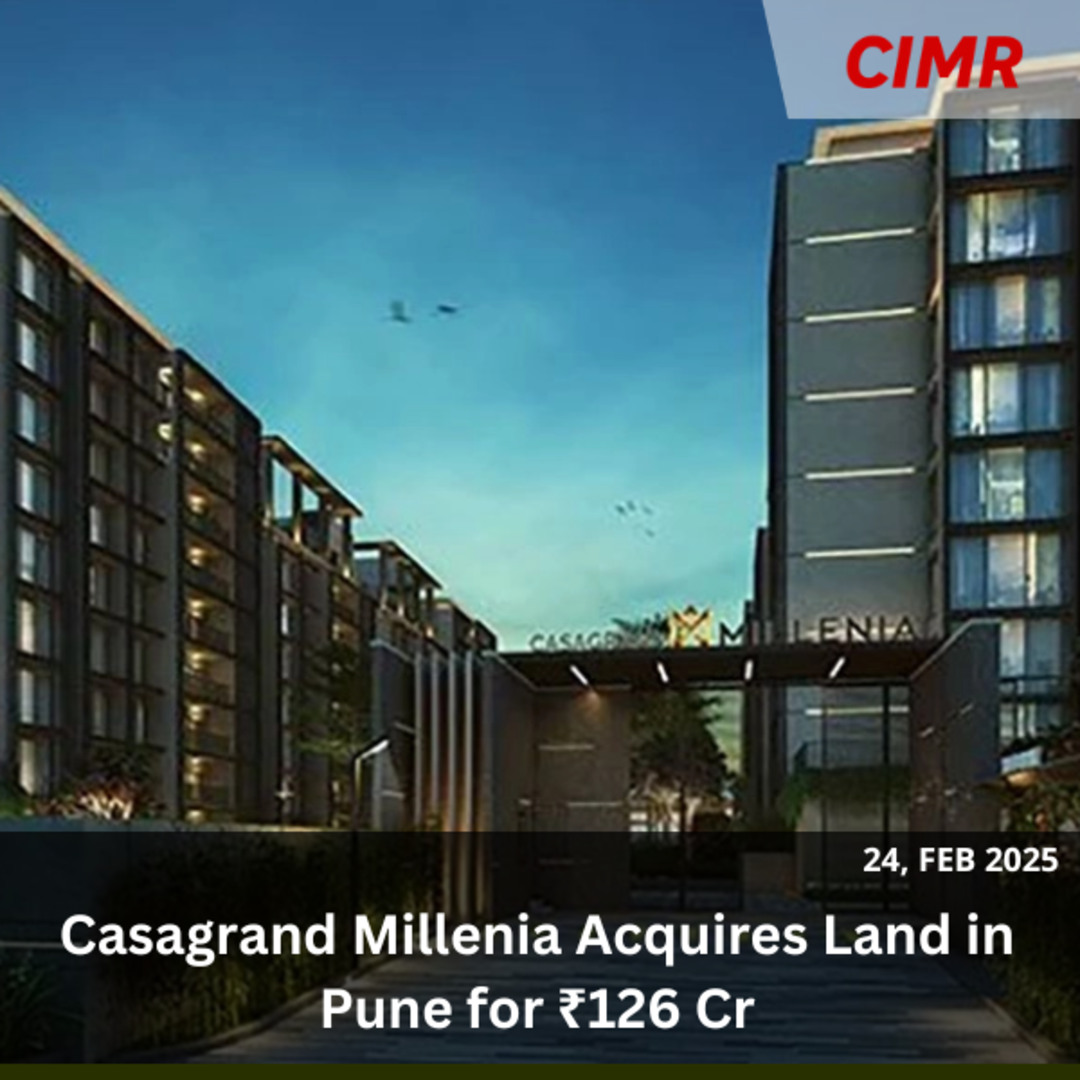 Casagrand Millenia Acquires Land in Pune for ₹126 Cr