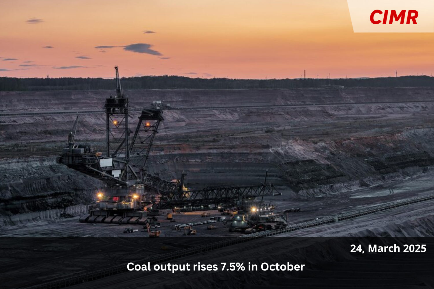 Coal output rises 7.5% in October