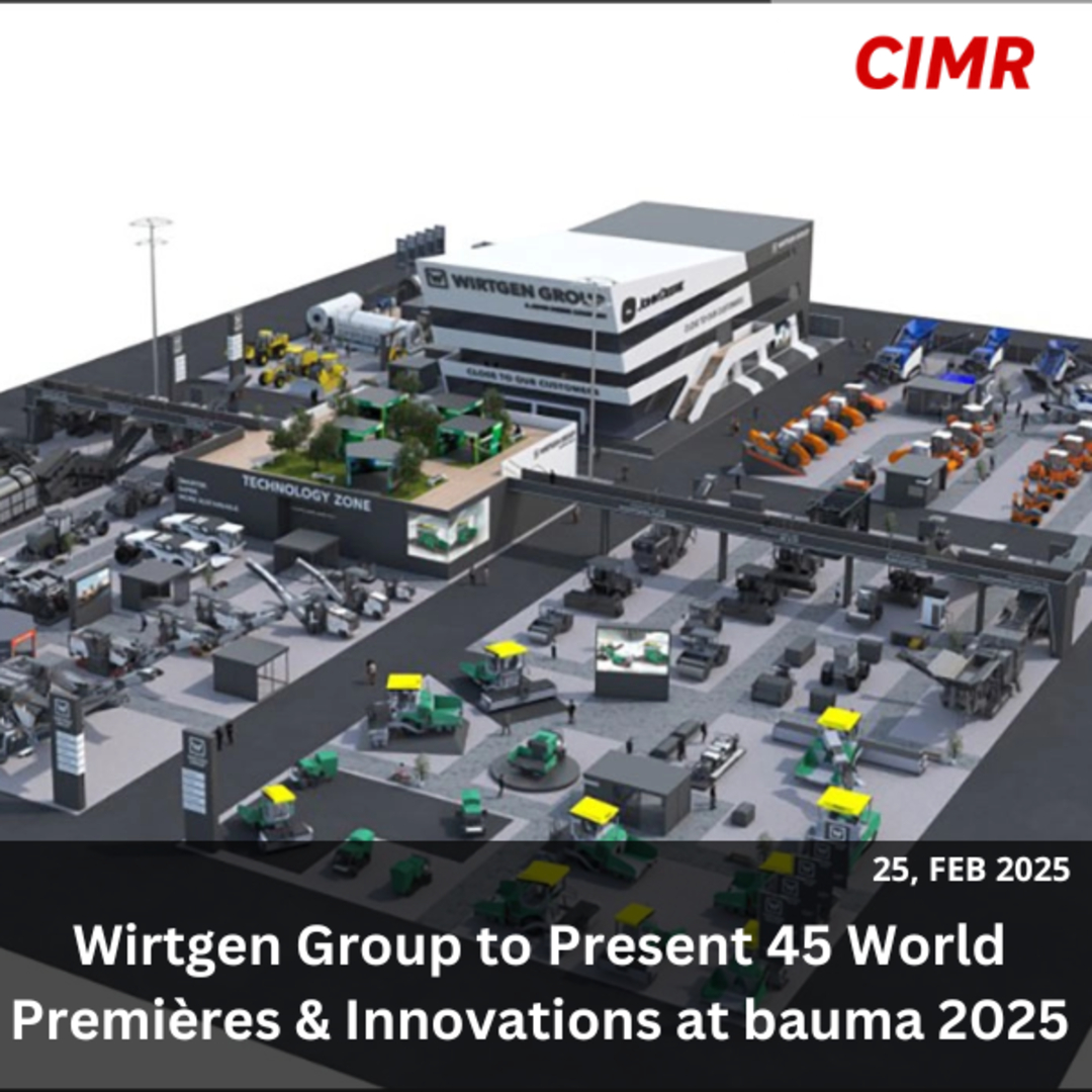 Wirtgen Group to Present 45 World Premières & Innovations at bauma 2025