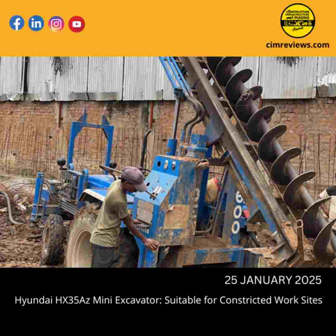 Hyundai HX35Az Mini Excavator: Suitable for Constricted Work Sites