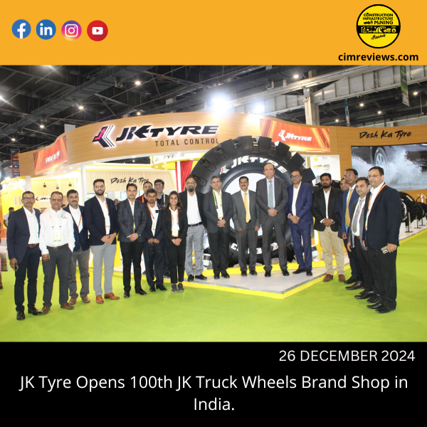 JK Tyre Opens 100th JK Truck Wheels Brand Shop in India