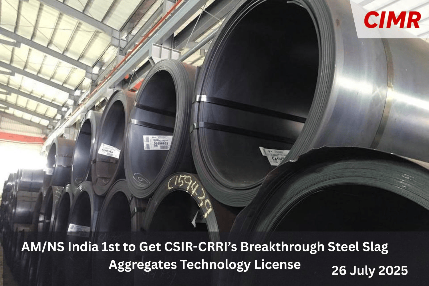AM/NS India 1st to Get CSIR-CRRI’s Breakthrough Steel Slag Aggregates Technology License