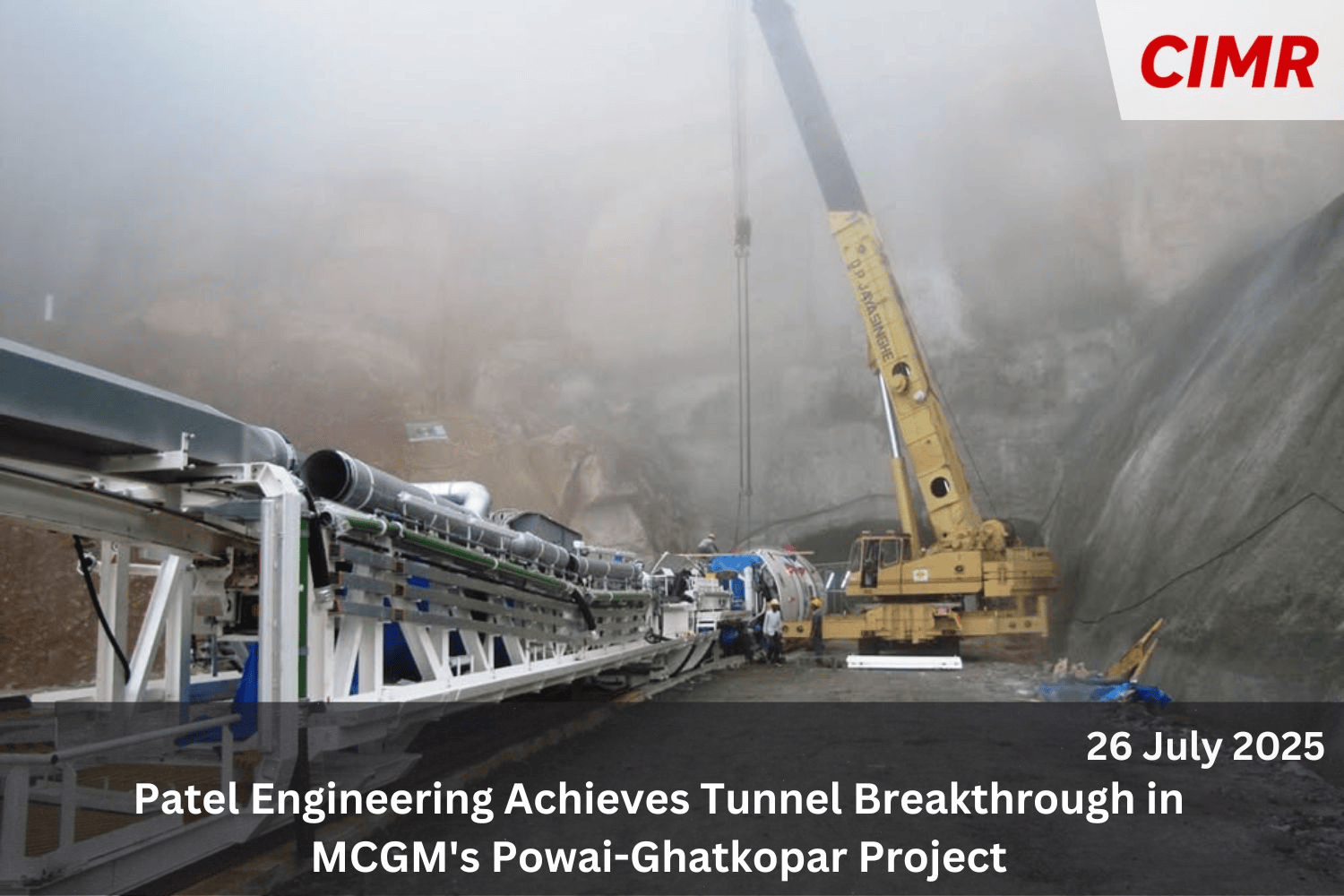 Patel Engineering Achieves Tunnel Breakthrough in MCGM's Powai-Ghatkopar Project