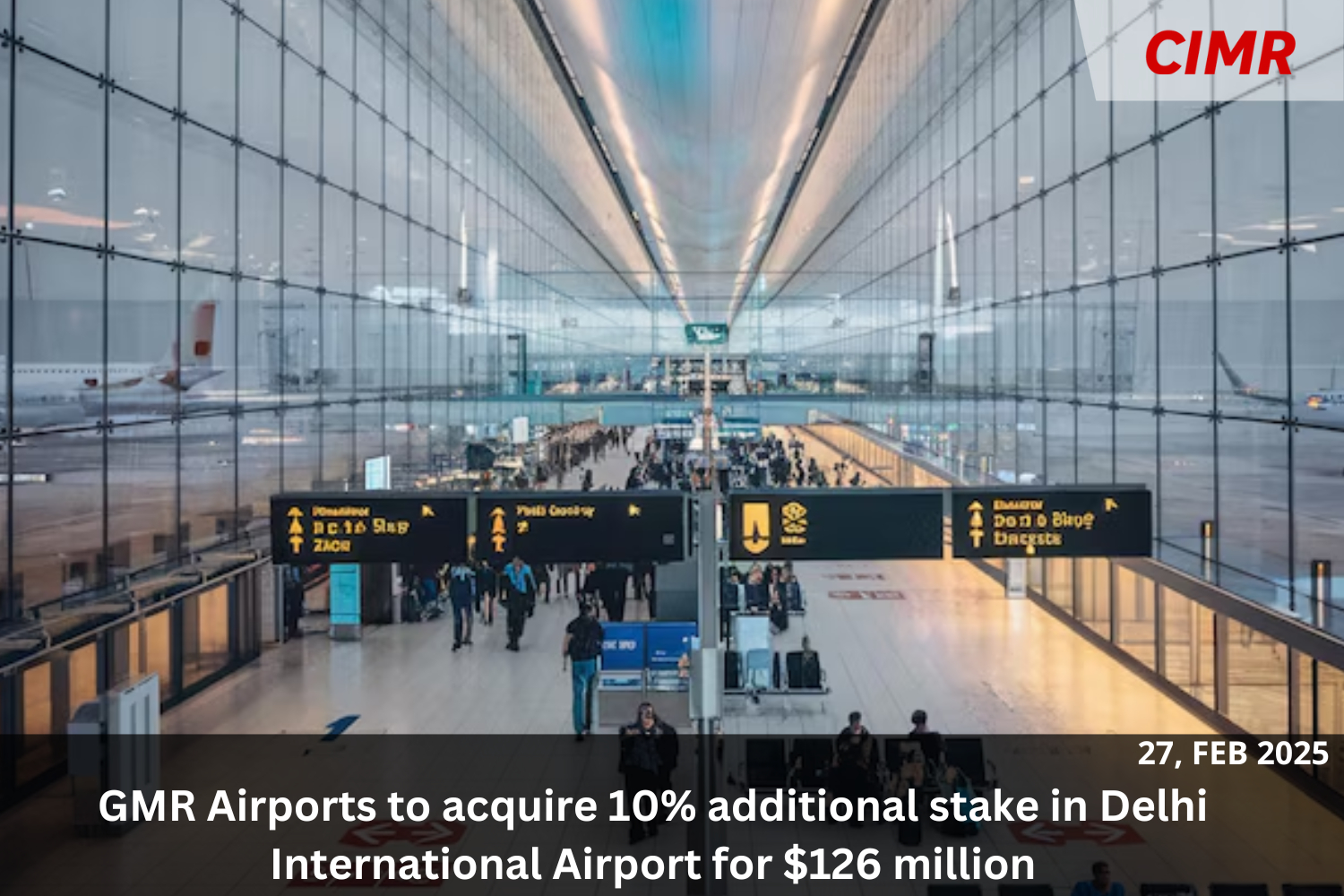 GMR Airports to acquire 10% additional stake in Delhi International Airport for 6 million