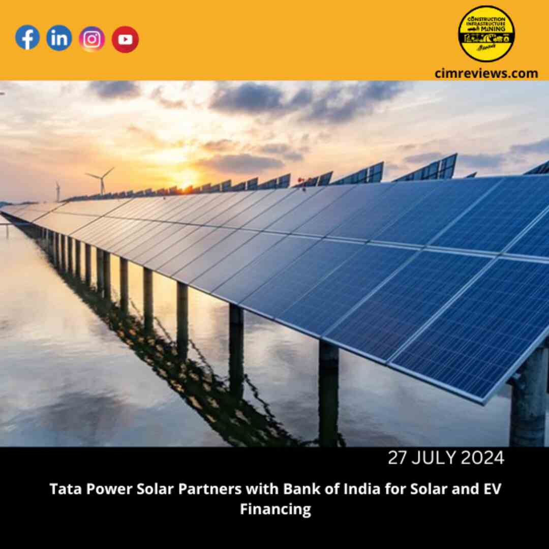 Tata Power Solar Partners with Bank of India for Solar and EV Financing