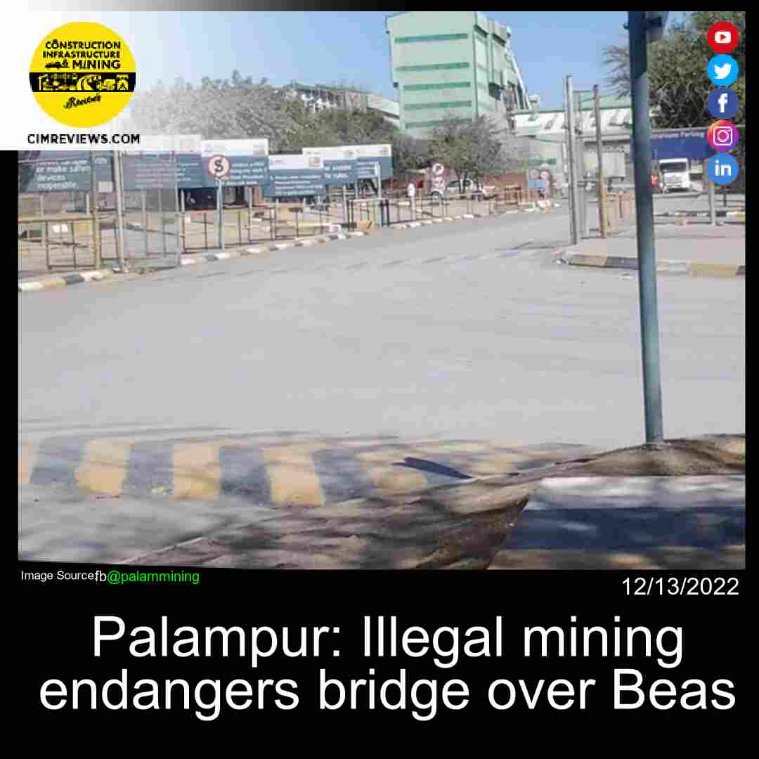 Palampur: Illegal mining endangers bridge over Beas