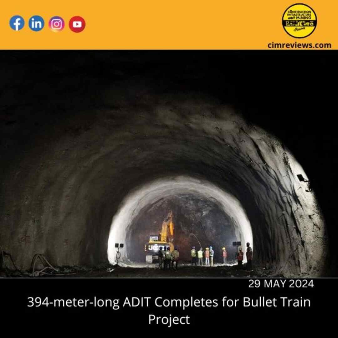 394-meter-long ADIT Completes for Bullet Train Project