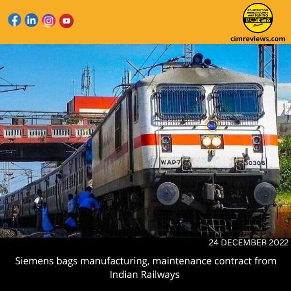 Siemens bags manufacturing, maintenance contract from Indian Railways