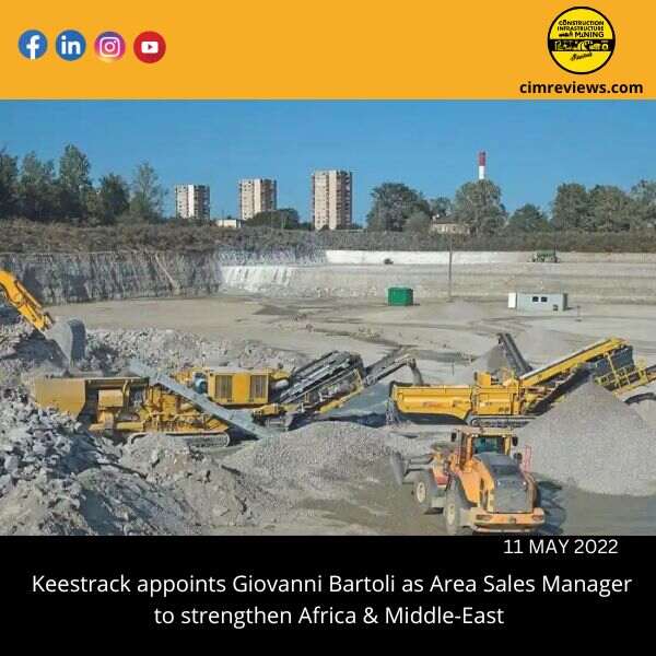 Keestrack appoints Giovanni Bartoli as Area Sales Manager to strengthen Africa & Middle-East