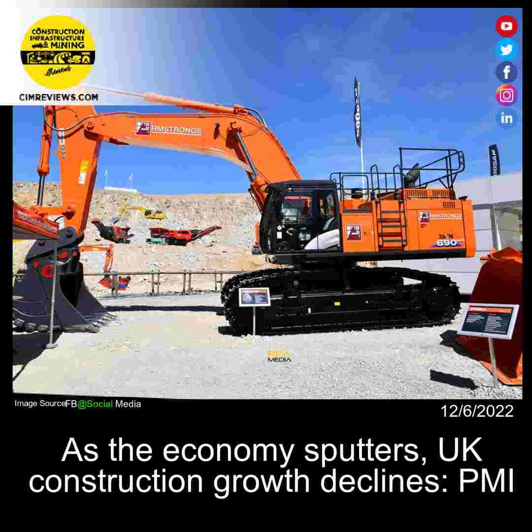 As the economy sputters, UK construction growth declines: PMI
