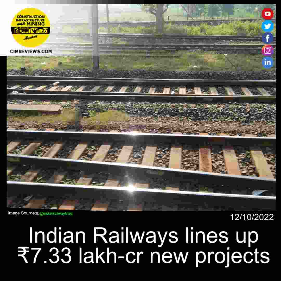 Indian Railways lines up ₹7.33 lakh-cr new projects