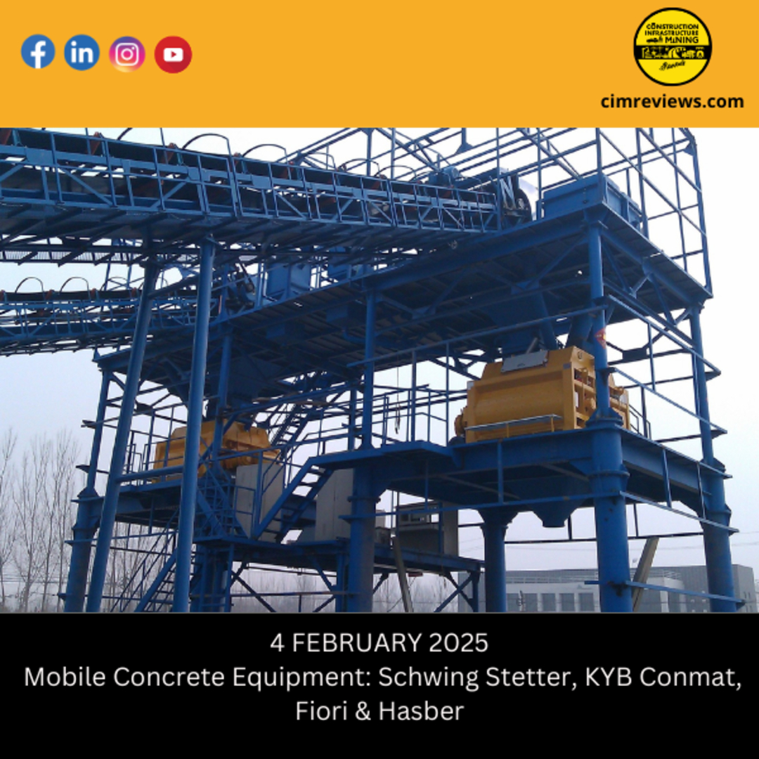 Mobile Concrete Equipment: Schwing Stetter, KYB Conmat, Fiori & Hasber