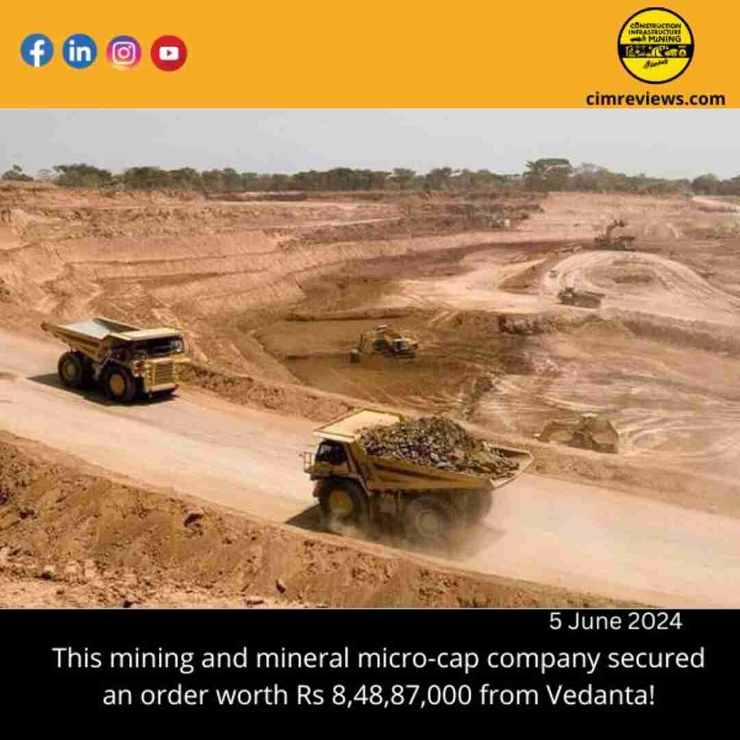 This mining and mineral micro-cap company secured an order worth Rs 8,48,87,000 from Vedanta!