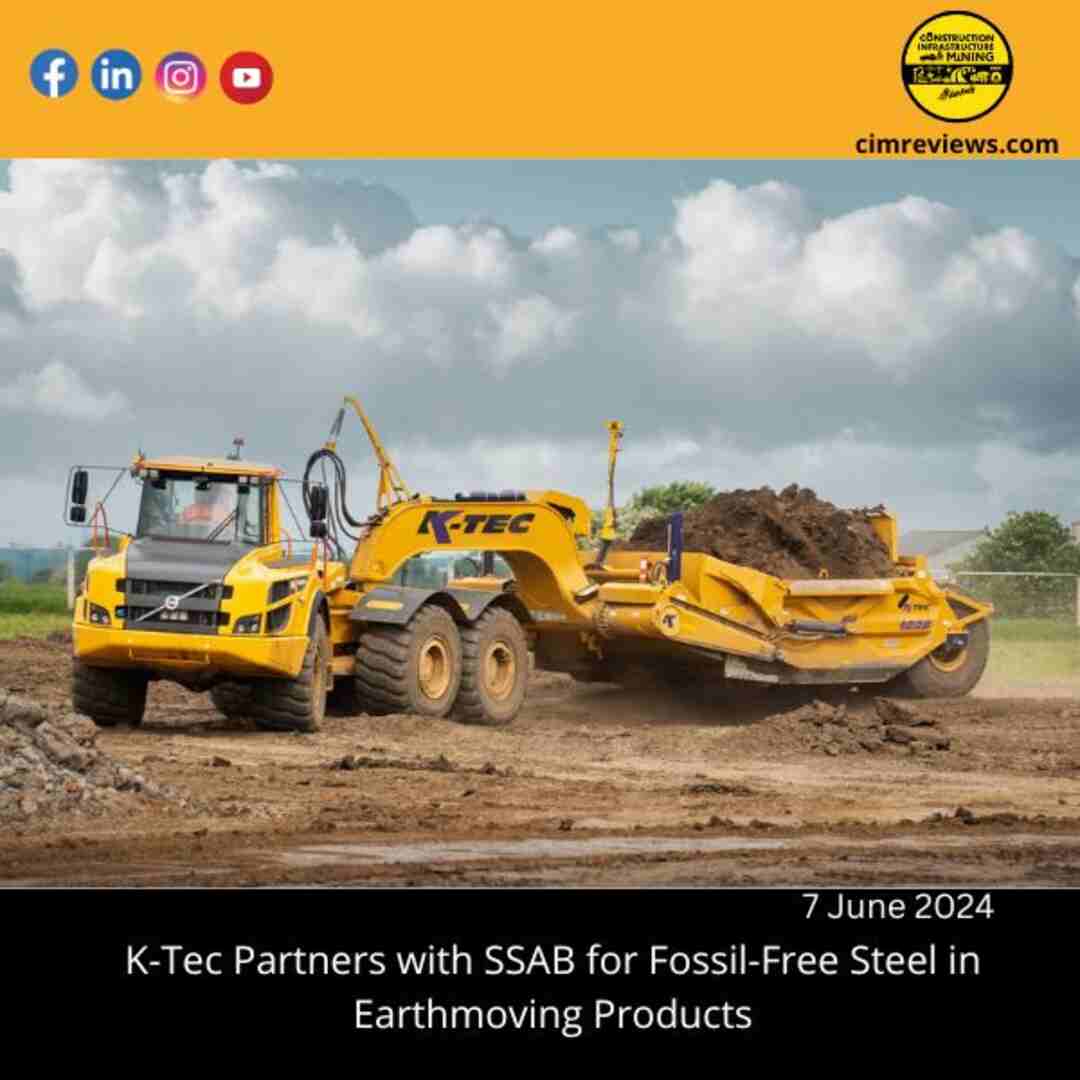 K-Tec Partners with SSAB for Fossil-Free Steel in Earthmoving Products